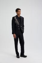 Moonlit Vine Hand embroidered Blazer view 6