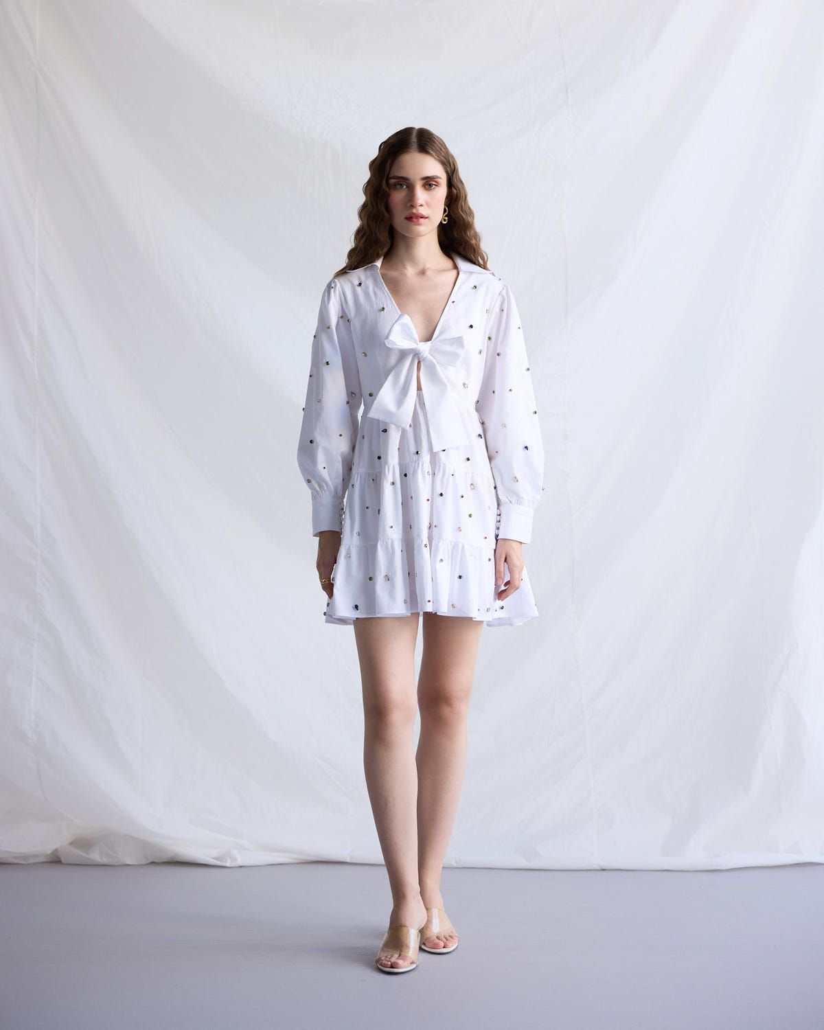 Frozen pearls summer dress - image 11