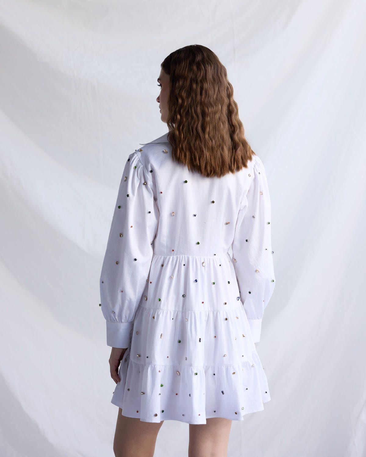 Frozen pearls summer dress - image 3