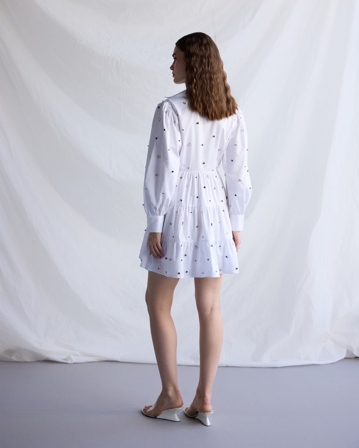 Frozen pearls summer dress - image 4
