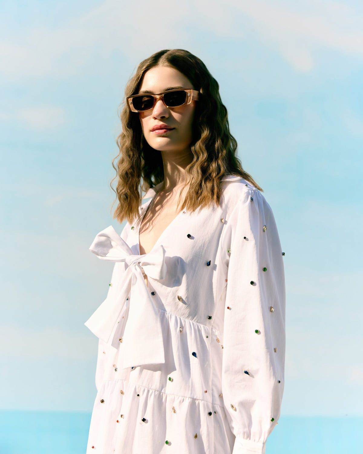 Frozen pearls summer dress - image 8