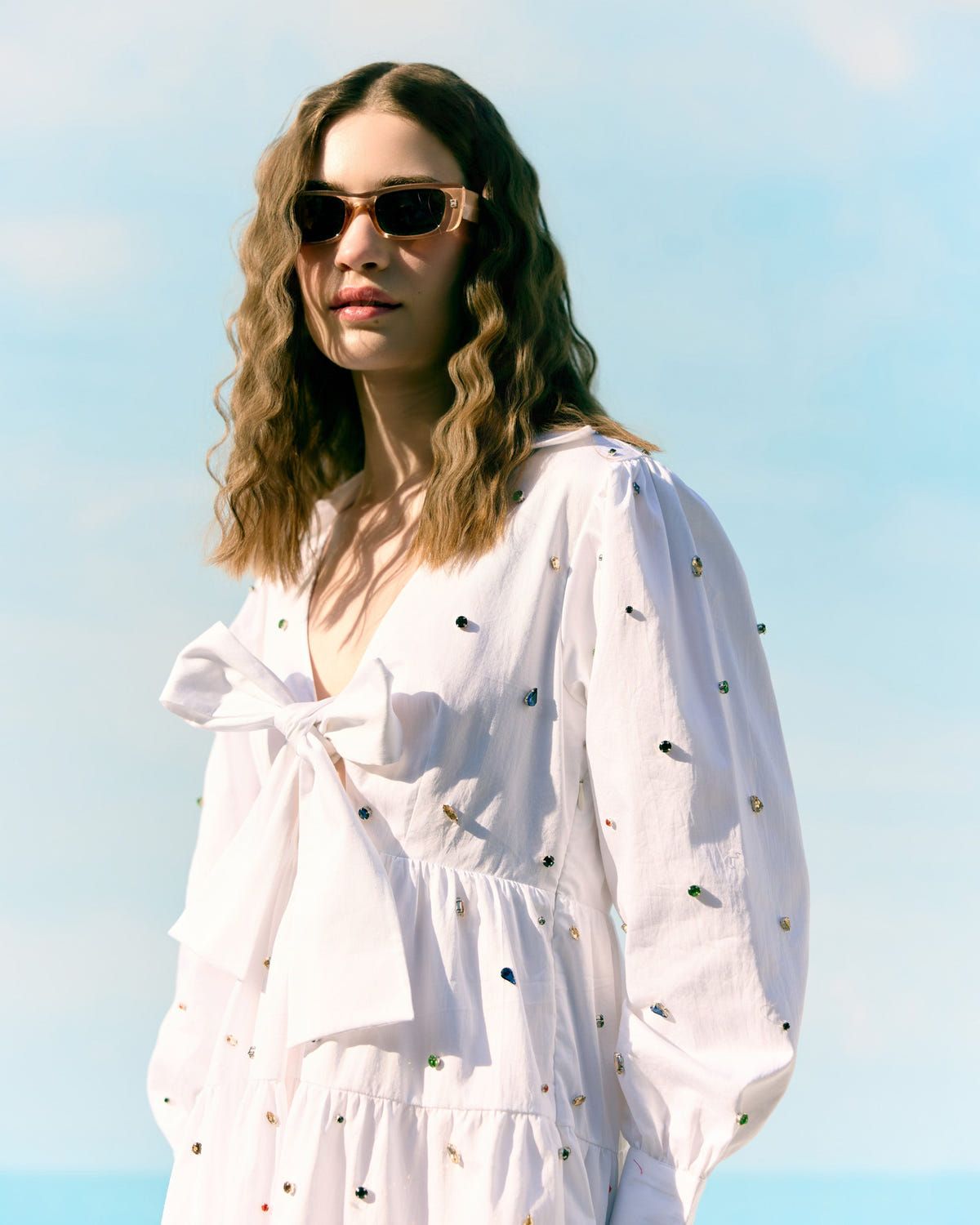 Frozen pearls summer dress - image 9