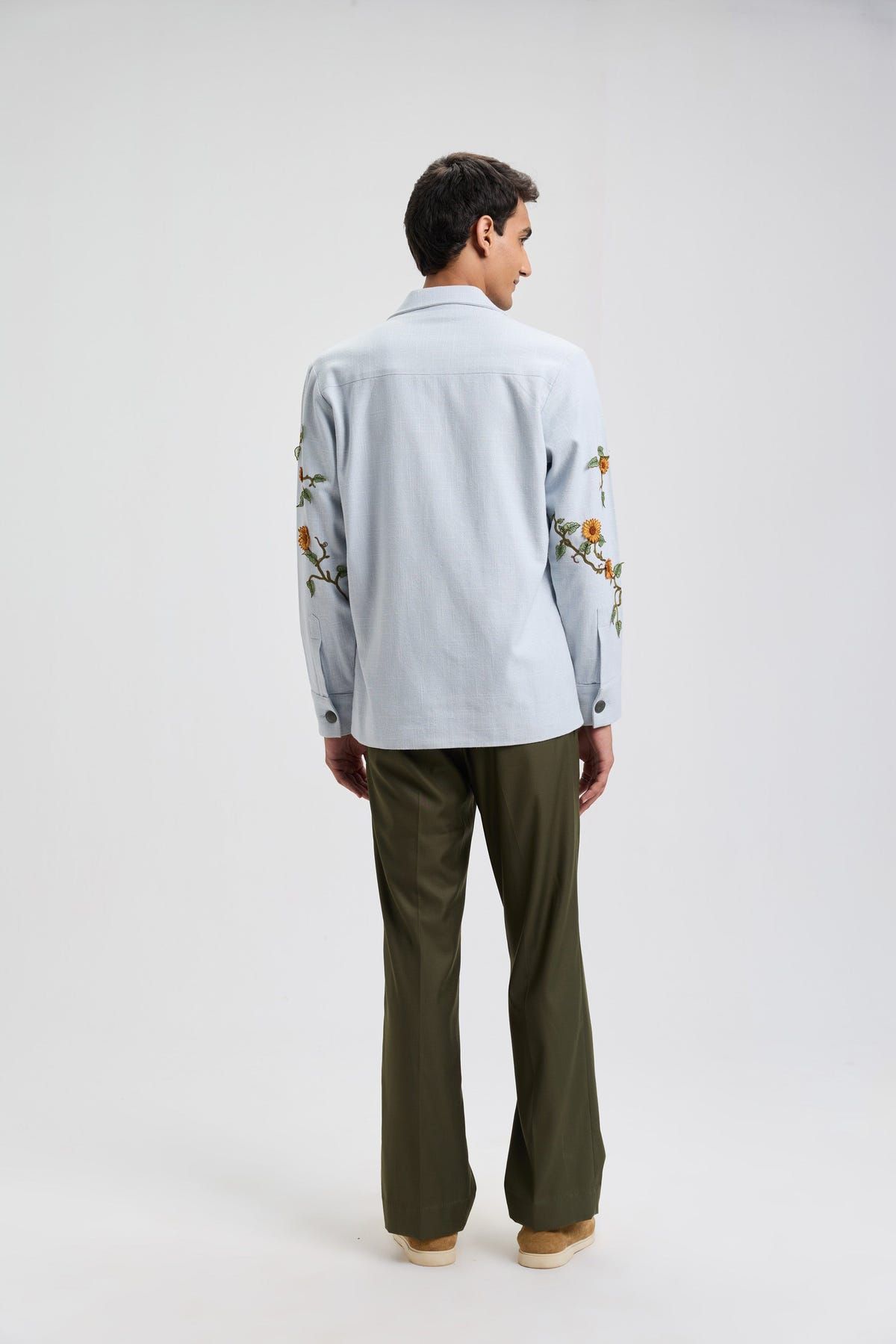 "Sunflower" hand appliqué resort blazer - image 7