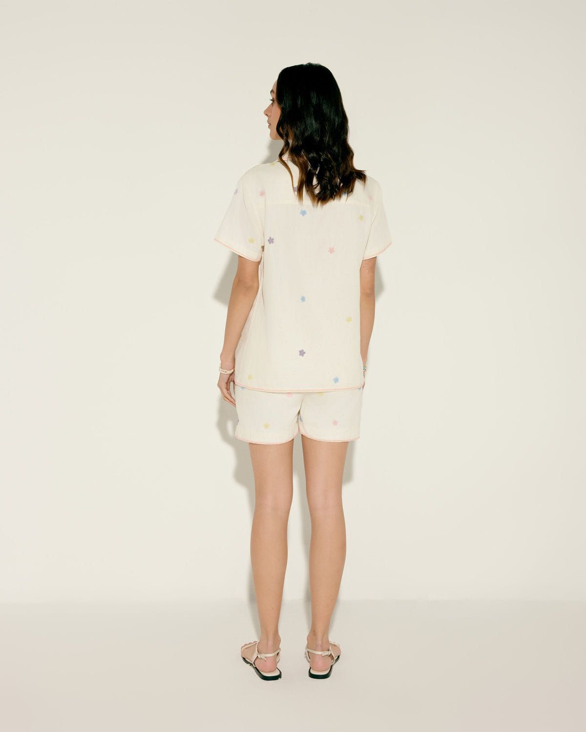 Floral Beaded Shorts - image 2
