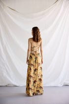 "Le Bali" Pleated Cowl Aline Dress view 4