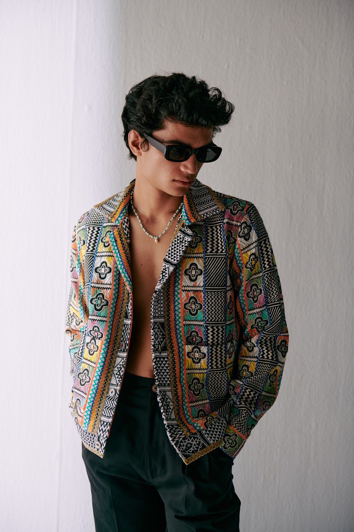 Retro jacquard jacket - image 1