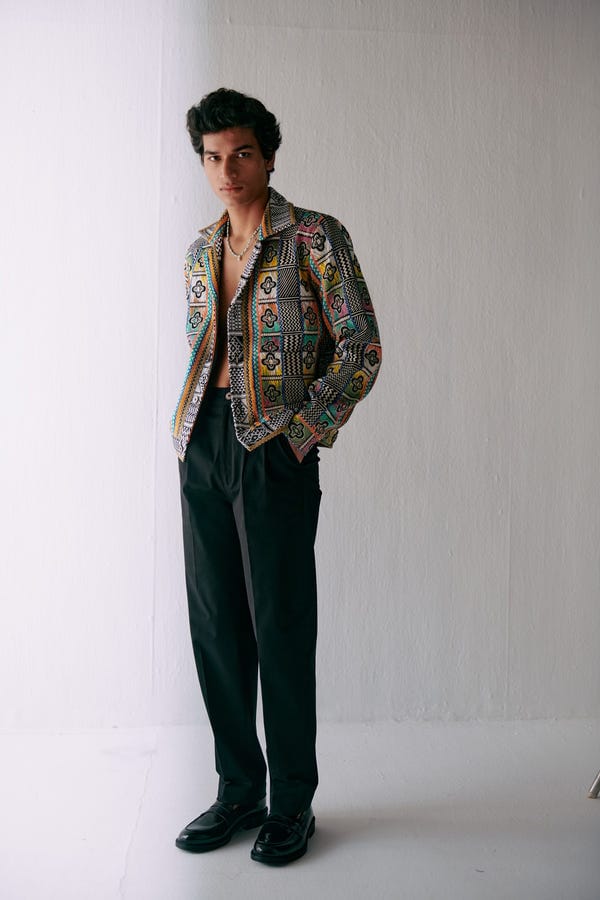 Perte D'ego — Retro jacquard jacket