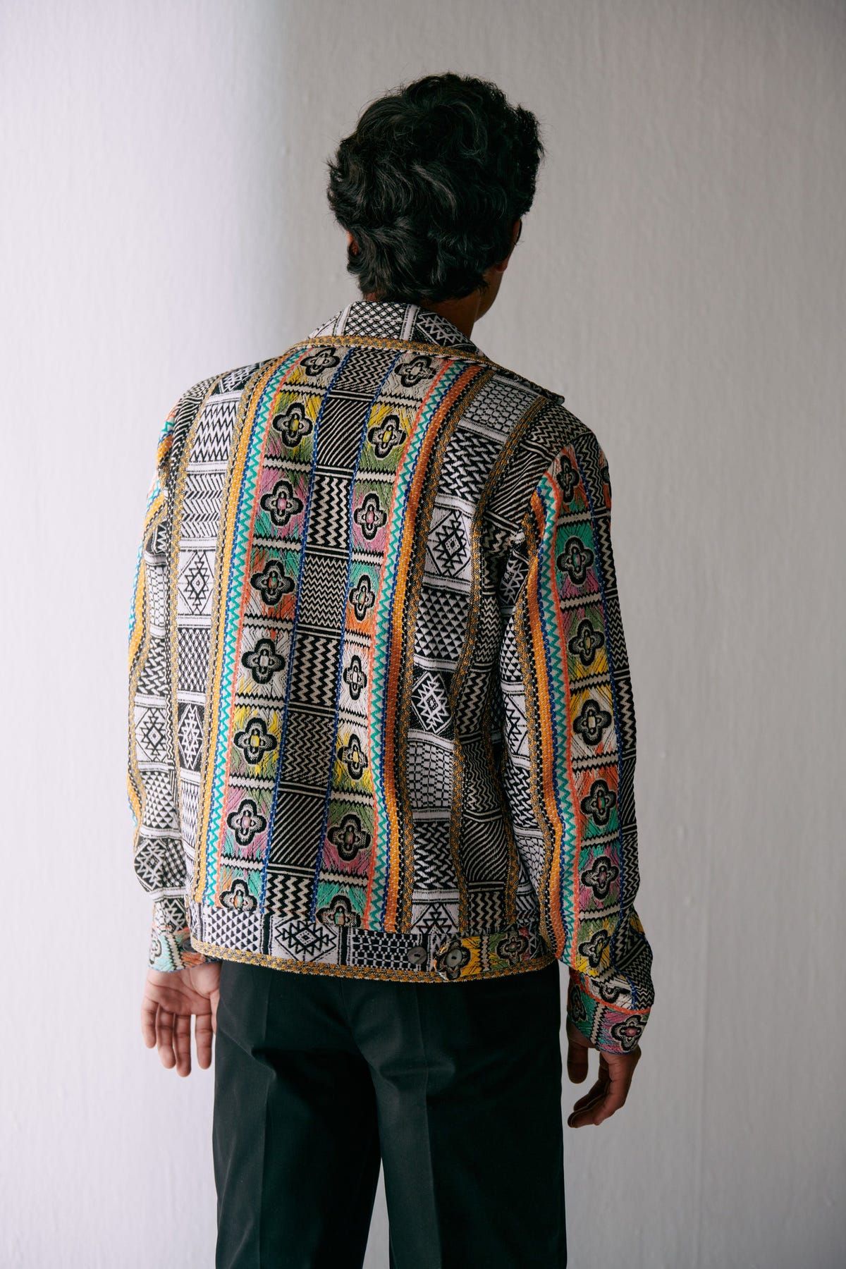 Retro jacquard jacket - image 4