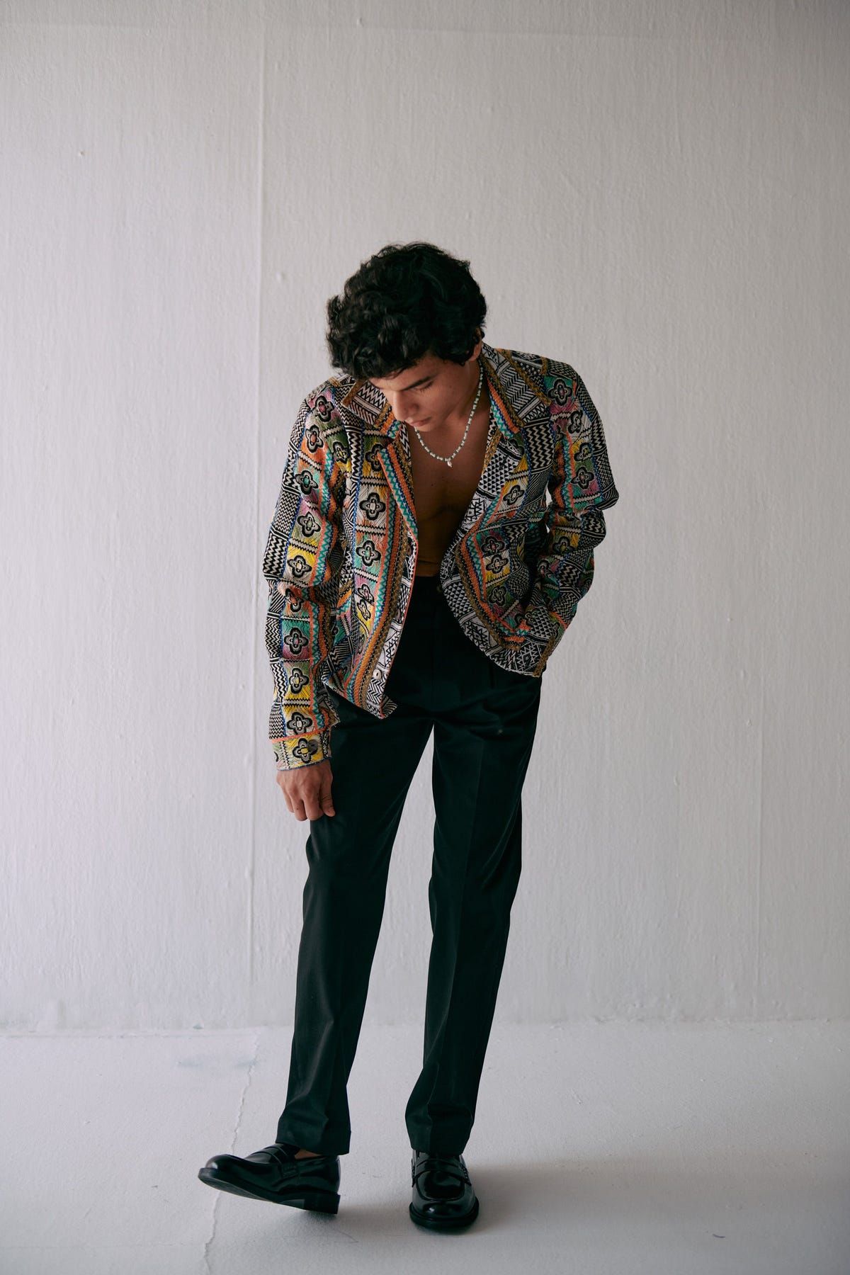 Retro jacquard jacket - image 6