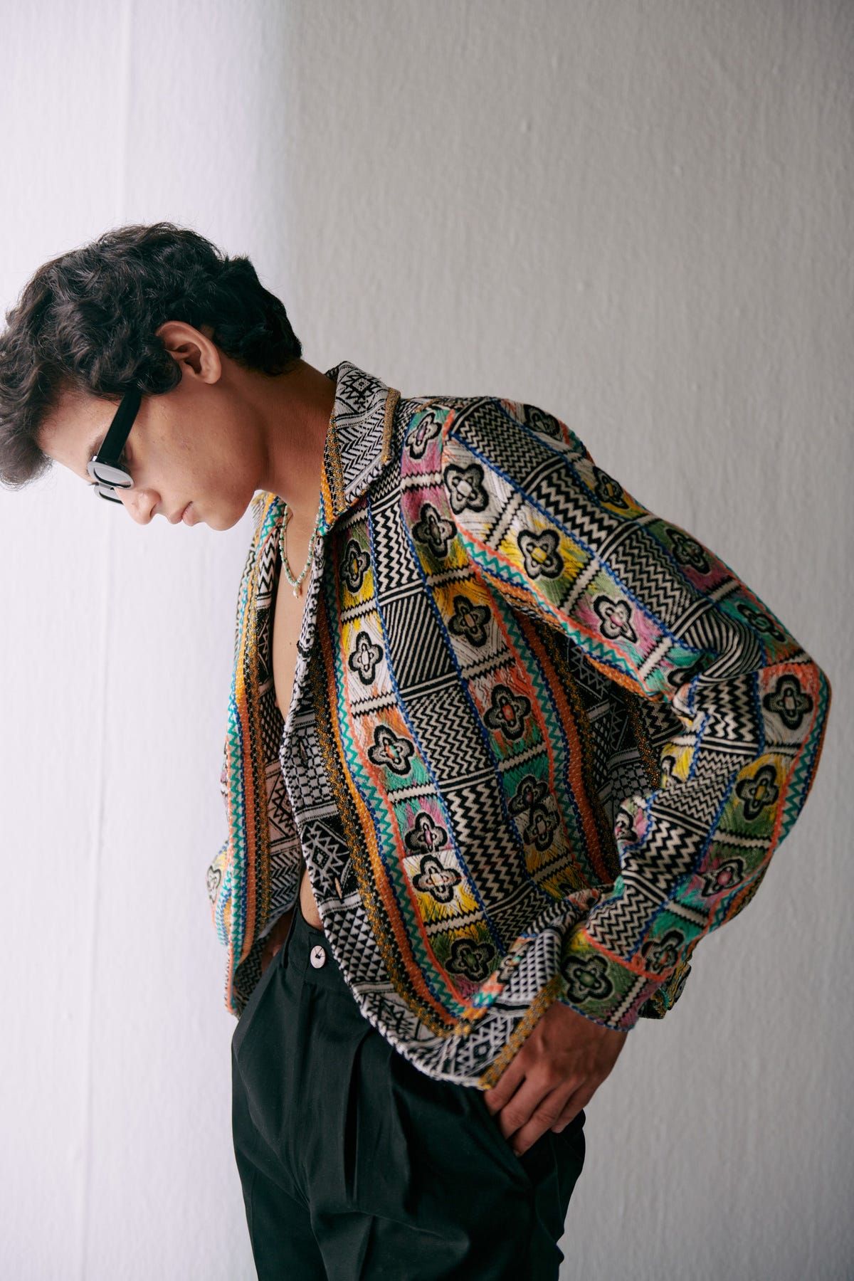 Retro jacquard jacket - image 8