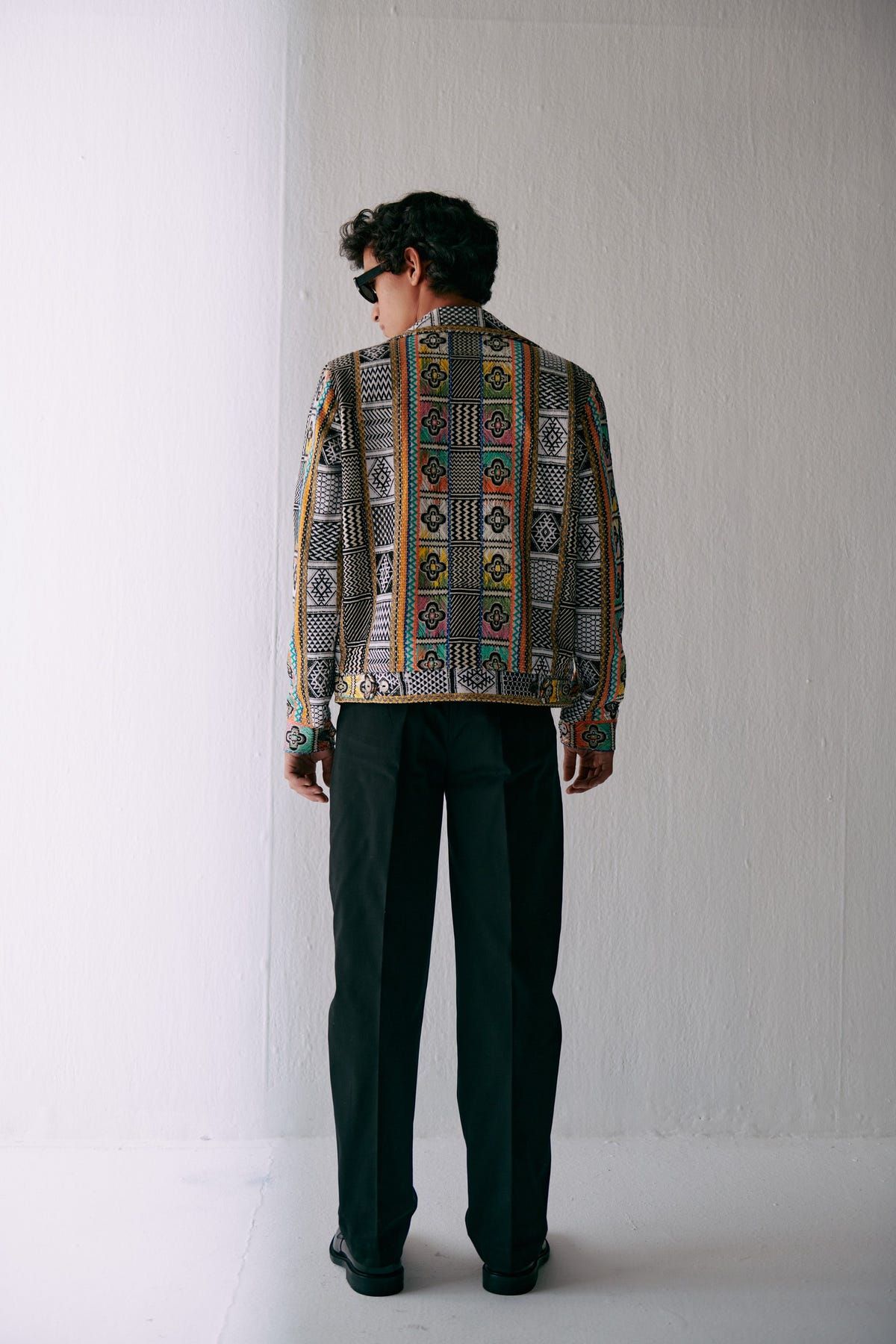 Retro jacquard jacket - image 9