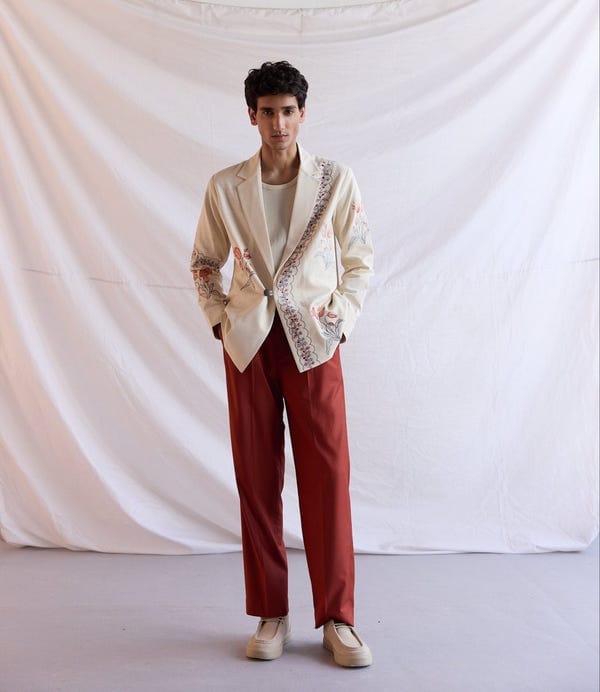 Perte D'ego — Formal pants- Rust Orange