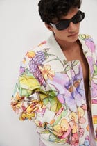 Floral sketch bomber jacket view 5