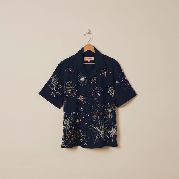 Perte D'ego — "Le celebration" hand embroidered shirt
