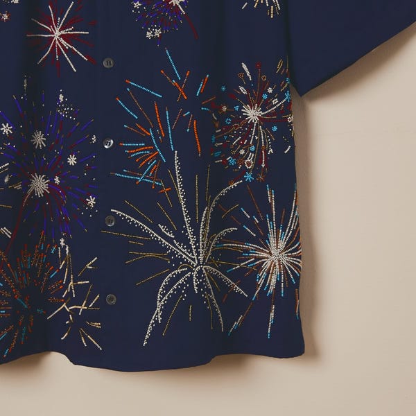 Perte D'ego — "Le celebration" hand embroidered shirt