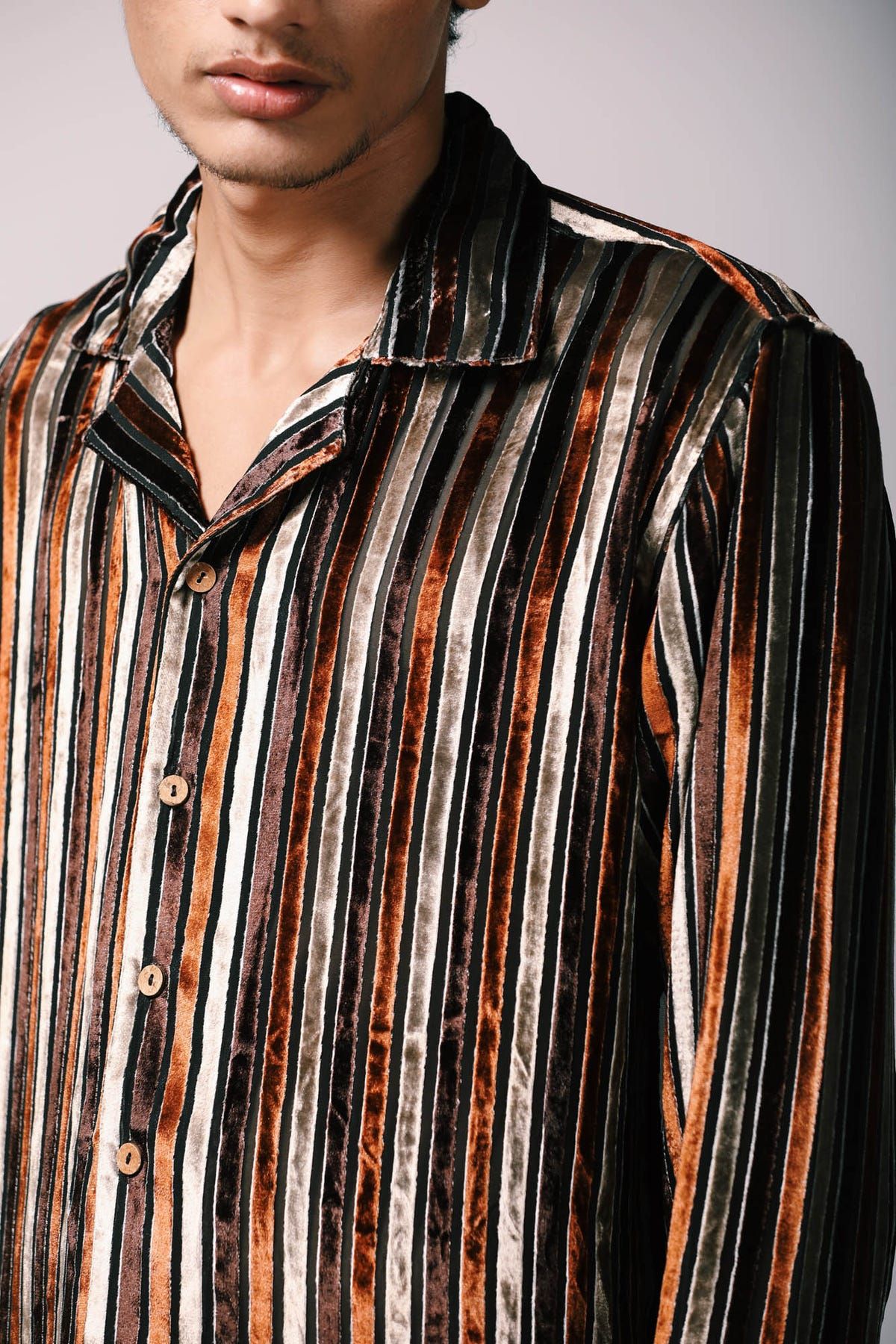 Cha Cha Silk velvet shirt - image 3