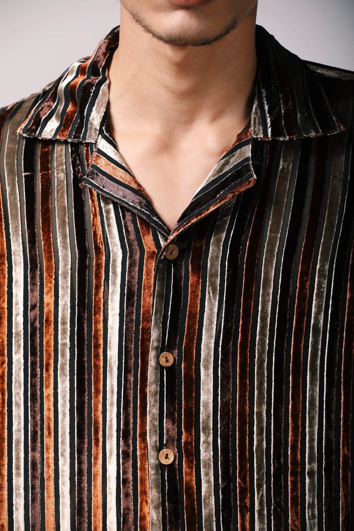 Cha Cha Silk velvet shirt - image 4