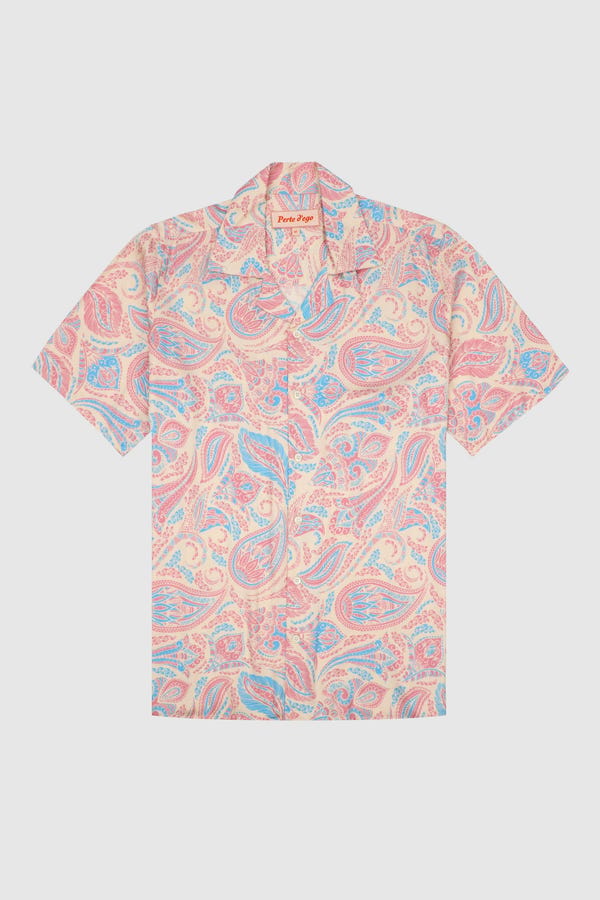 Perte D'ego — Bubblegum Paisley shirt