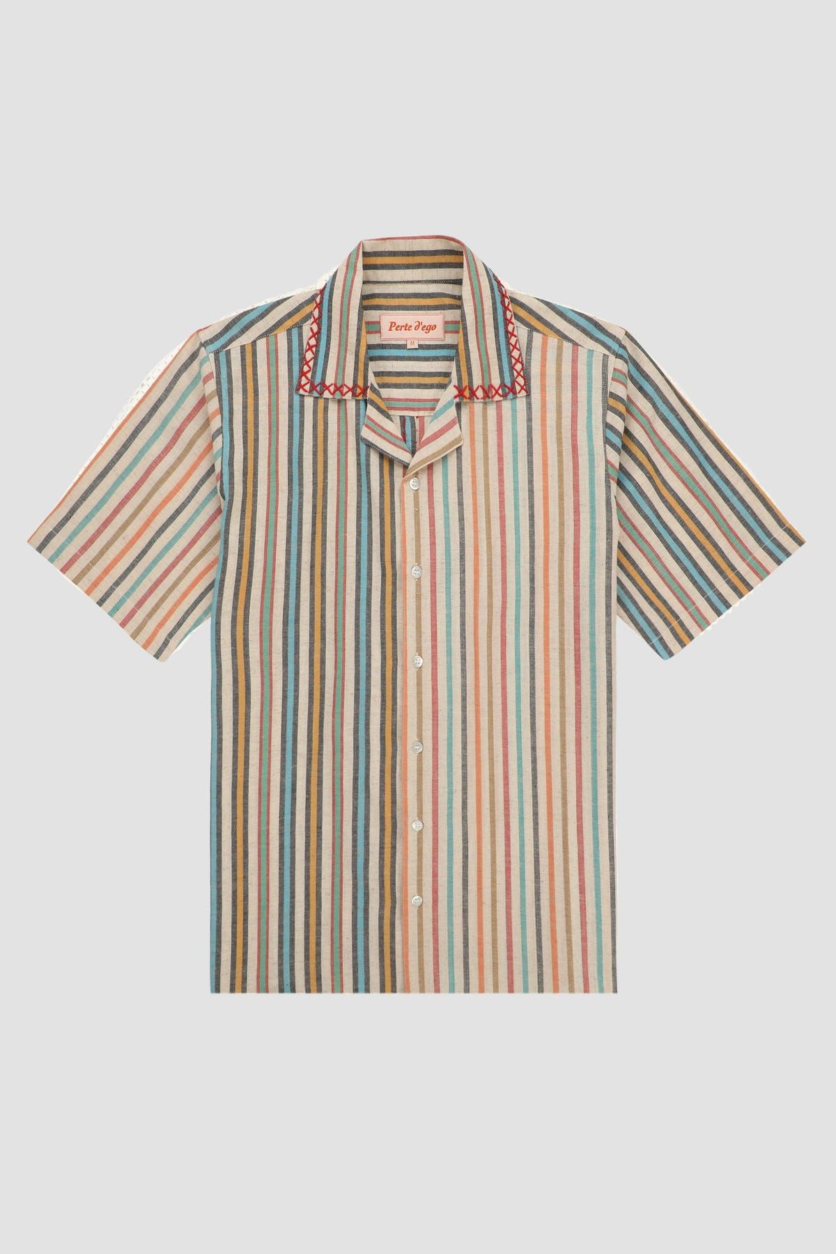 Split stripes shirt - image 1