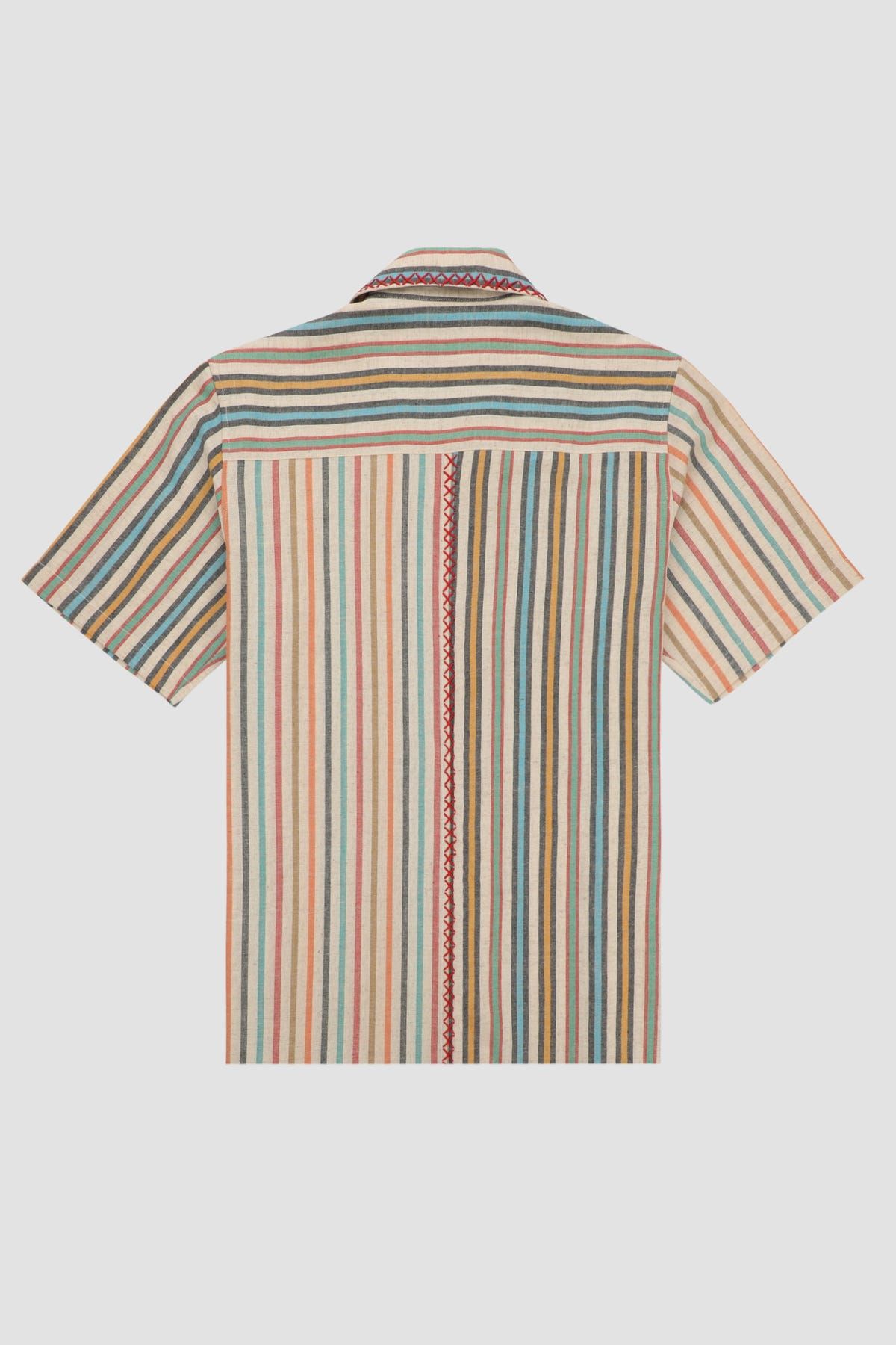 Split stripes shirt - image 2