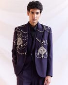 “Le Chandelier” hand embroidered blazer view 2