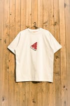 "Watermelon slice" hand embroidered T-Shirt view 1