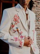 “Eternal Spring” Hand Embroidered Blazer view 2