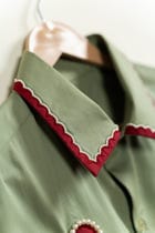 “Mon Amour” hand embroidered shirt view 3