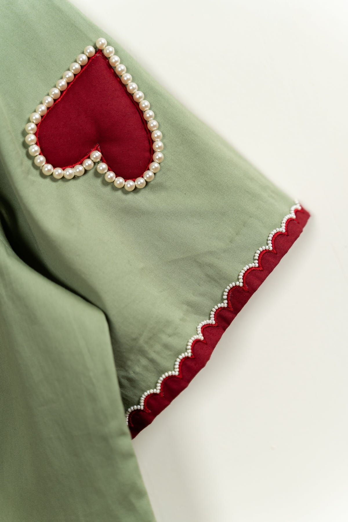 “Mon Amour” hand embroidered shirt - image 5