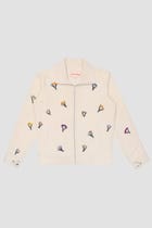 Paragliders paradise beadwork zip up jacket view 3