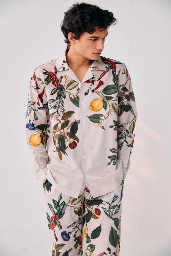 Perte D'ego — "Le Lemon" linen shirt