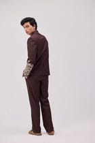 Formal pants- Chocolate brown view 2