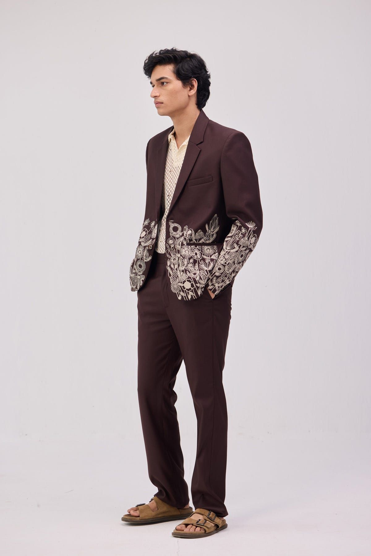 Formal pants- Chocolate brown - image 3
