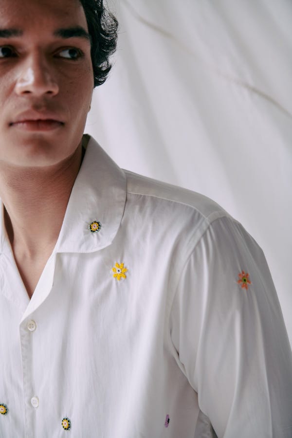 Perte D'ego — Sunshine beadwork shirt