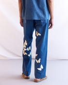 Hand embroidered butterflies straight fit jeans view 3