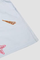 Seashells embroidered shorts view 3