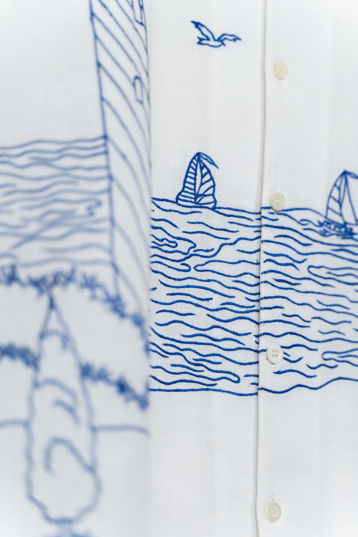 "Day at the harbor" embroidered Shirt SS25 - image 3