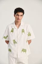 Embroidered furniture resort shirt view 1
