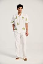 Embroidered furniture resort shirt view 2