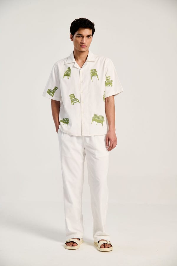 Perte D'ego — Embroidered furniture resort shirt