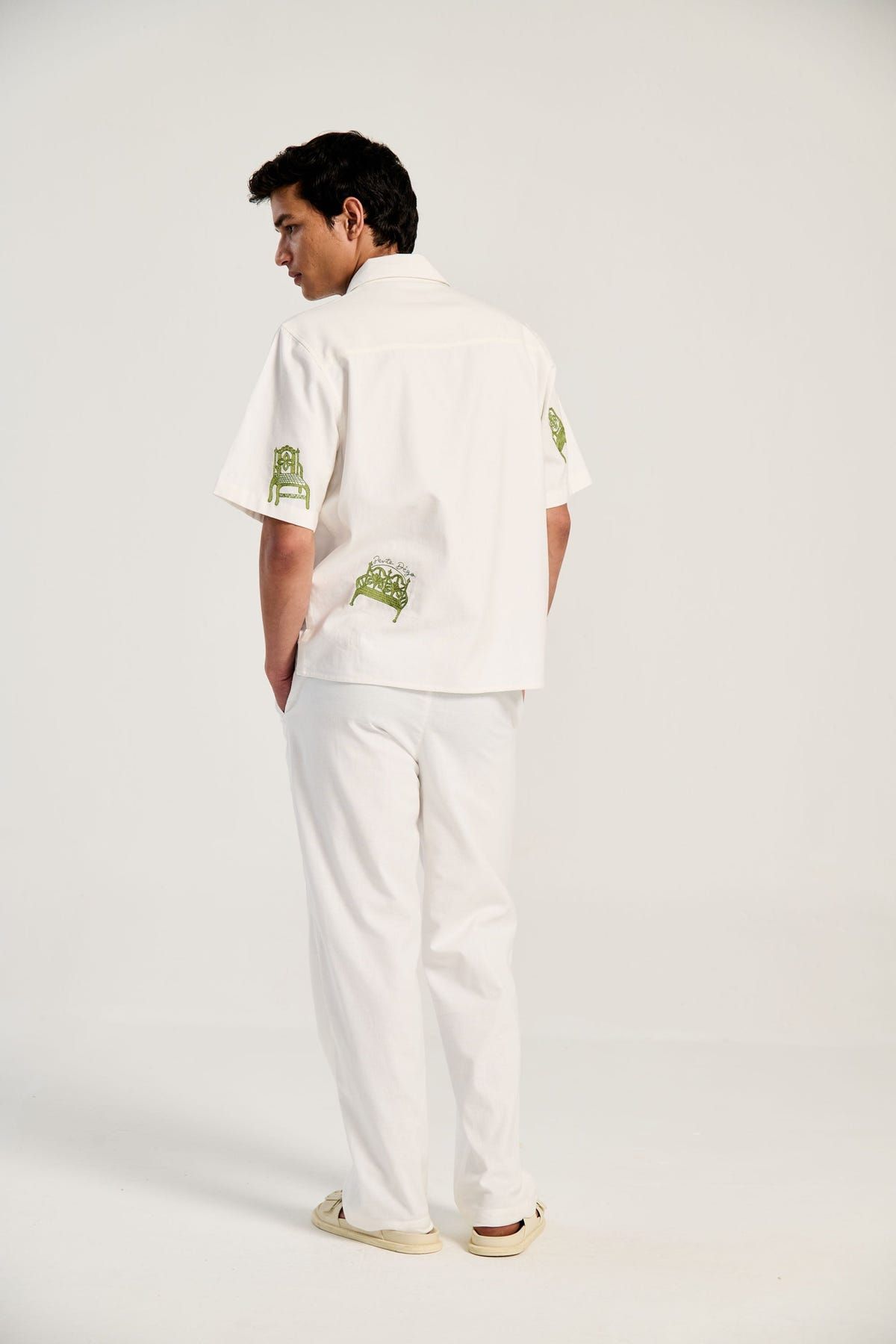 Embroidered furniture resort shirt - image 4
