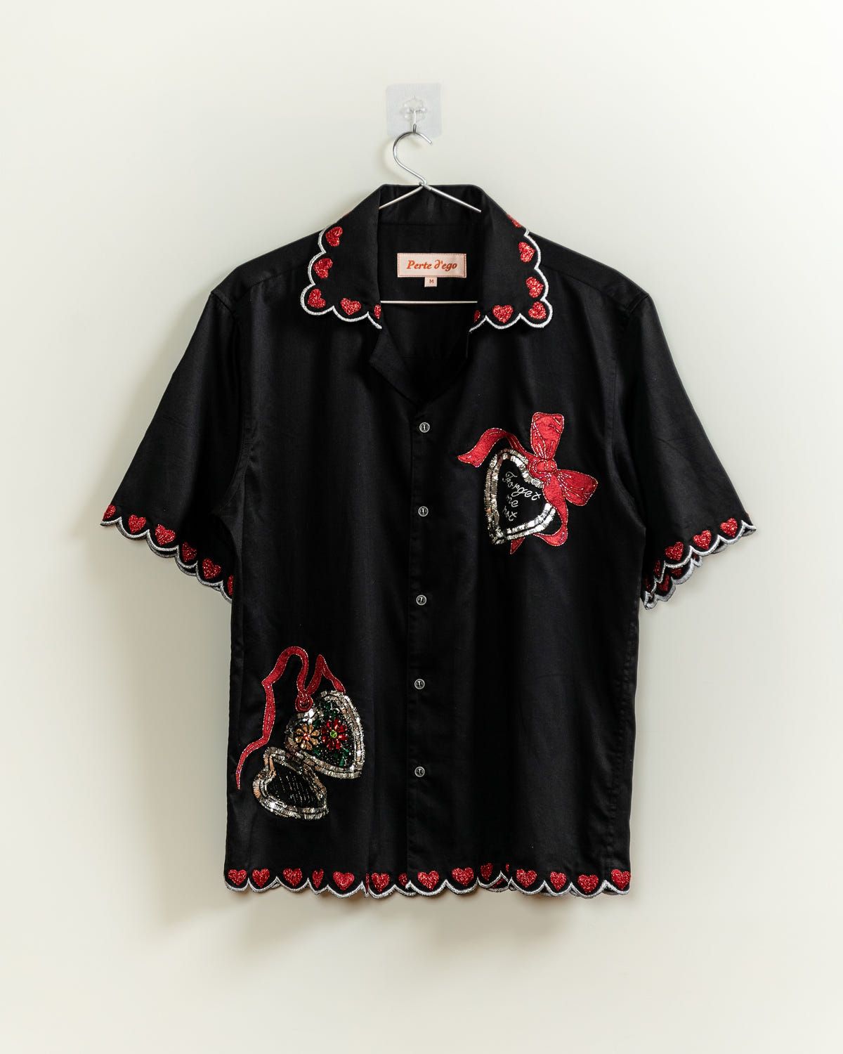 "Forget me not" hand embroidered shirt - image 1