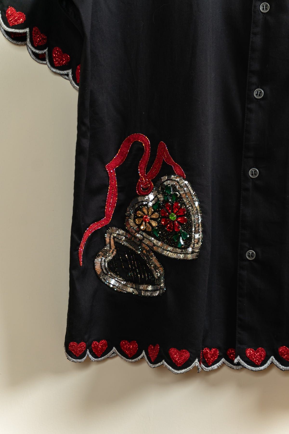 "Forget me not" hand embroidered shirt - image 5