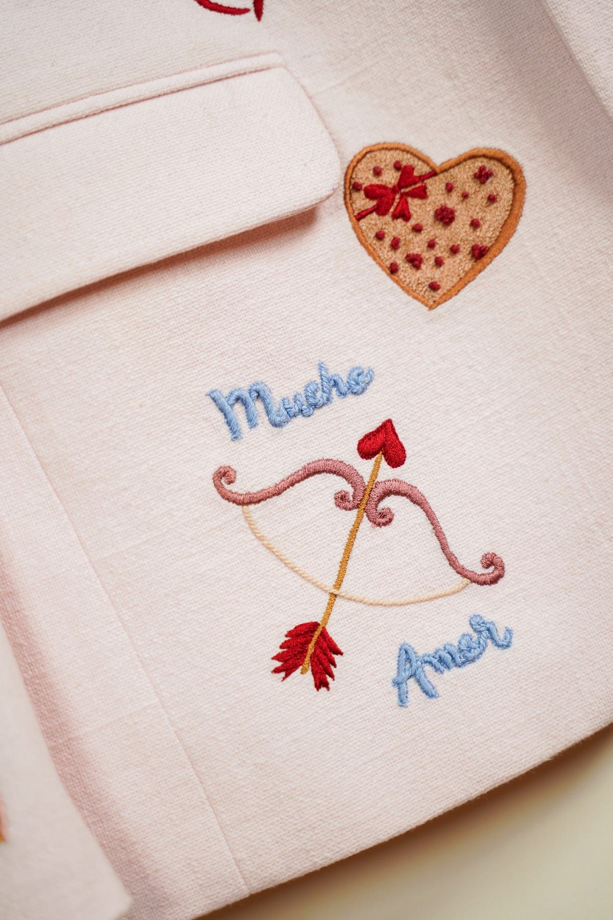 “Amore Mio” hand embroidered blazer - image 2