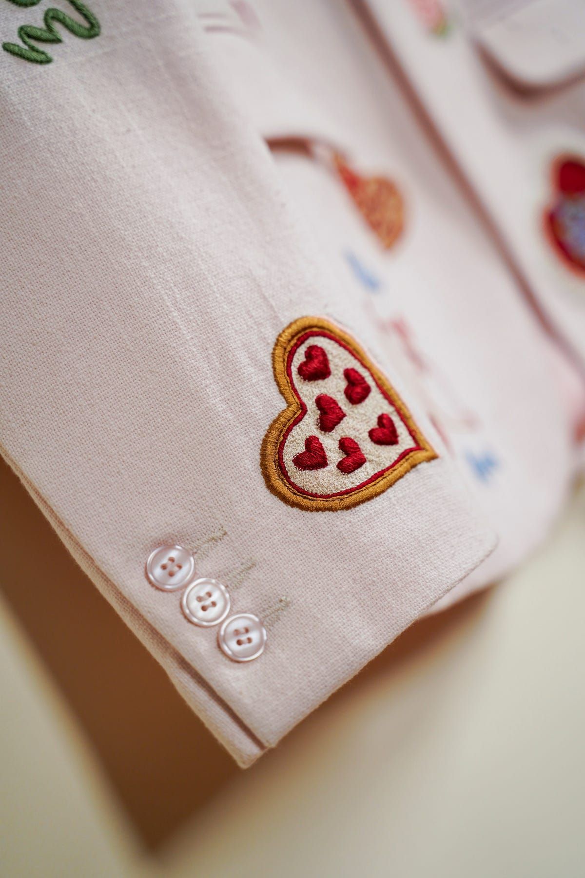 “Amore Mio” hand embroidered blazer - image 5