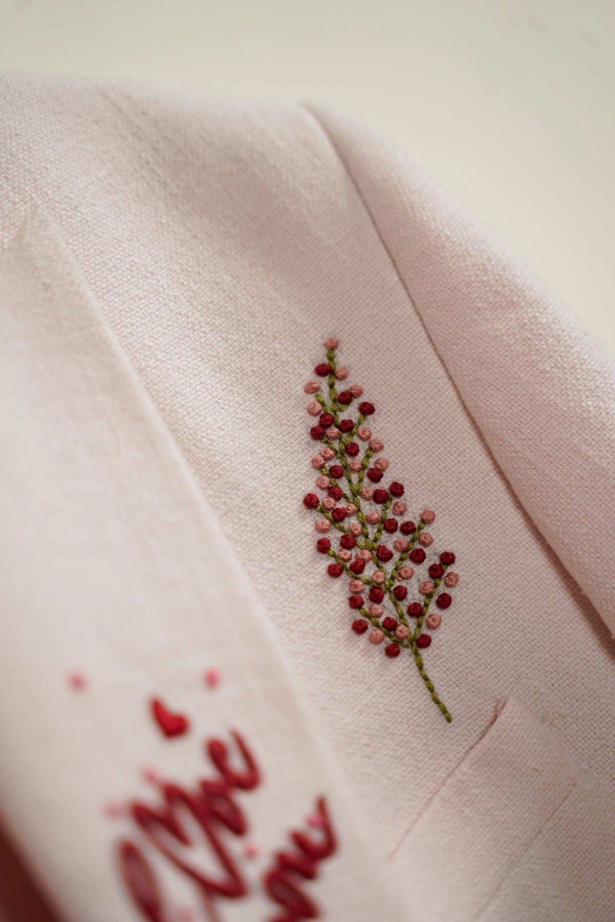 “Amore Mio” hand embroidered blazer - image 6