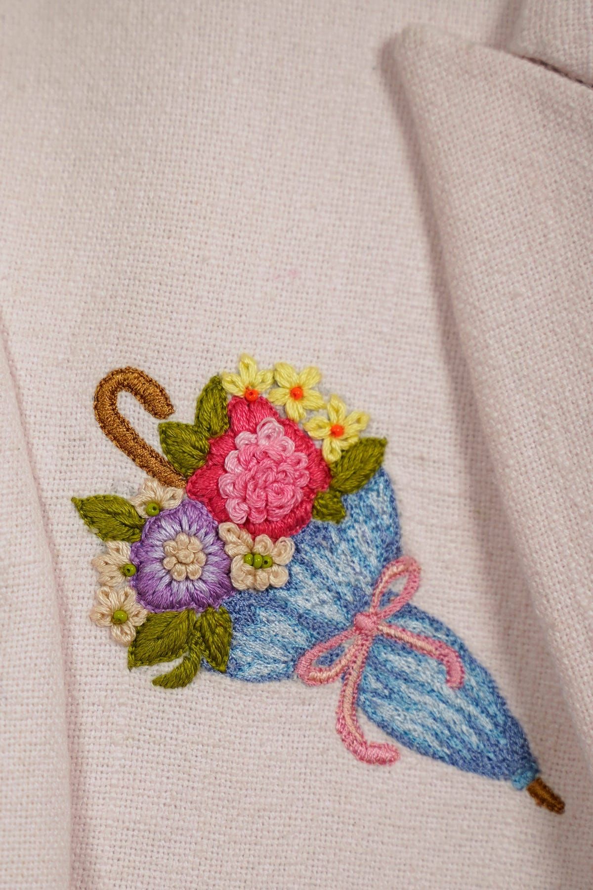 “Amore Mio” hand embroidered blazer - image 7