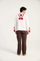 “Lover” embroidered resort shirt view 5