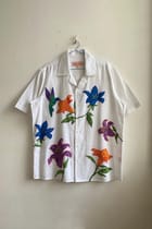 Hummingbird embroidered shirt view 1