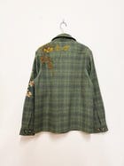 Floral embroidered wool overshirt view 5